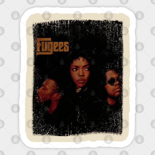 80s Classic The Fugees Sticker by ArtGaul